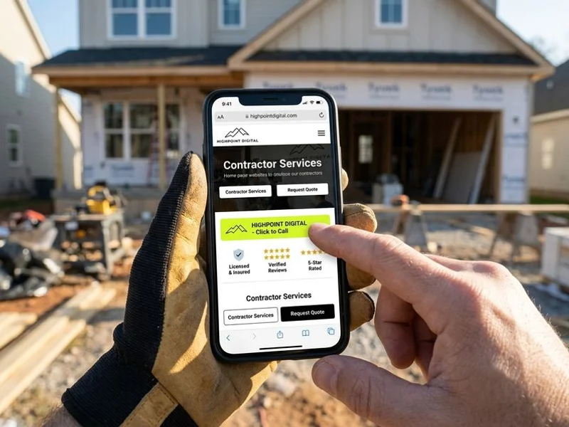 Contractor Website Design gallery image 1