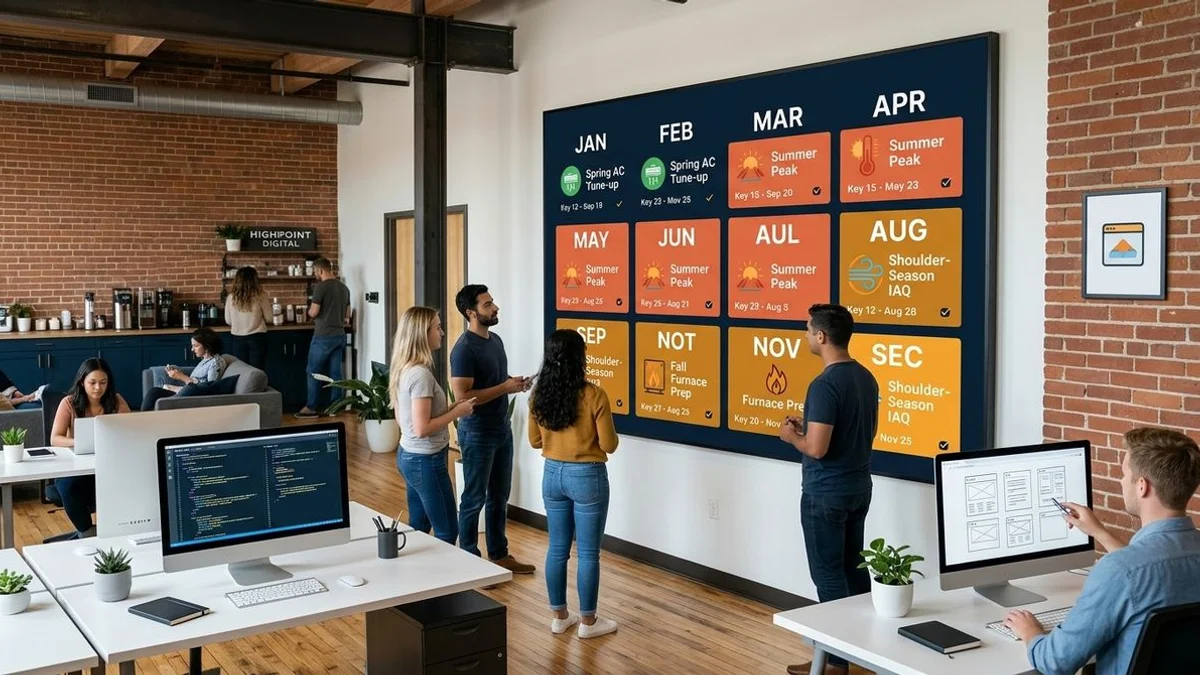 12-month HVAC marketing calendar