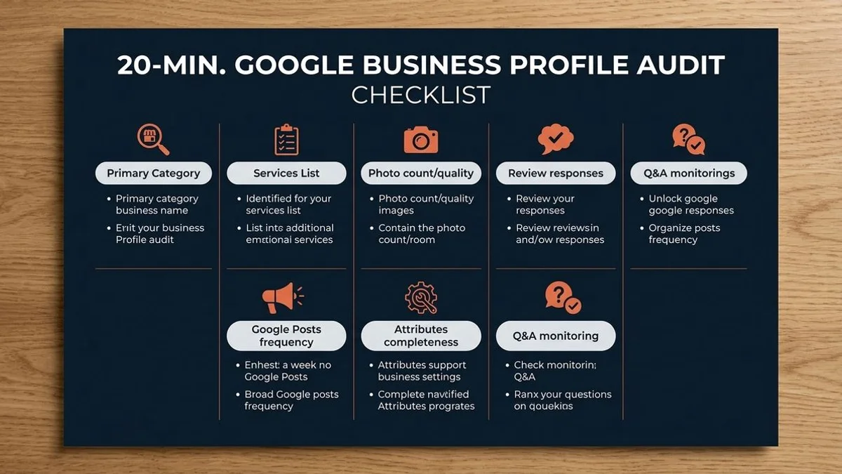 20-minute GBP self-audit checklist
