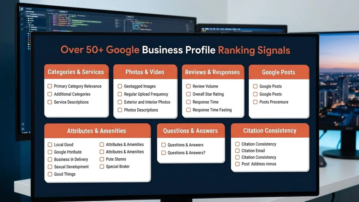 50+ GBP ranking signals visualization